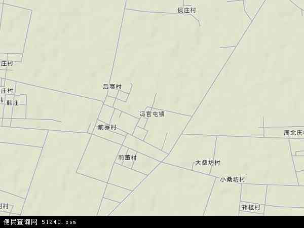 中国山东省聊城市茌平县冯官屯镇地图(卫星地图)图片