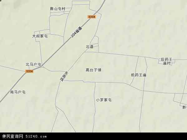 中国辽宁省锦州市义县高台子镇地图(卫星地图)图片