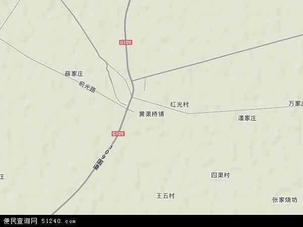 中国宁夏回族自治区石嘴山市平罗县黄渠桥镇地图(卫星地图)图片