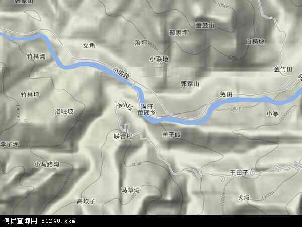 云南省昭通市彝良县洛旺乡地图(地图)