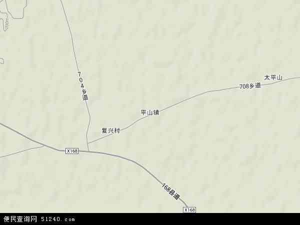中国黑龙江省绥化市兰西县平山镇地图(卫星地图)图片