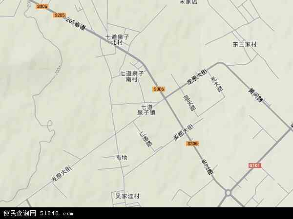 辽宁省朝阳市龙城区七道泉子镇地图(地图)