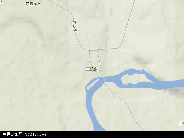 三陵乡卫星地图