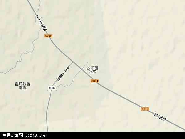 苏米图苏木乡地图 - 苏米图苏木乡卫星地图图片