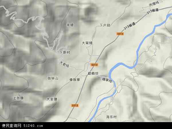中国云南省临沧市云县幸福农场地图(卫星地图)图片
