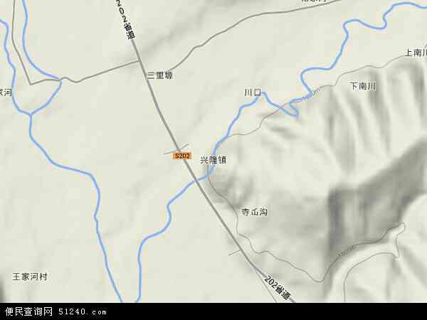 中国宁夏回族自治区固原市西吉县兴隆镇地图图片