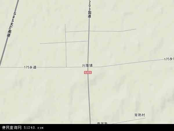 兴隆镇地图 - 兴隆镇卫星地图图片