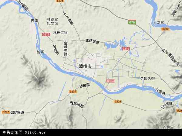 中国福建省漳州市芗城区地图(卫星地图)图片