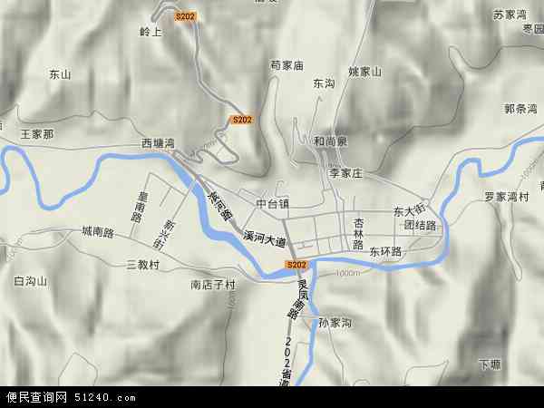 甘肃省平凉市灵台县中台镇地图(地图)