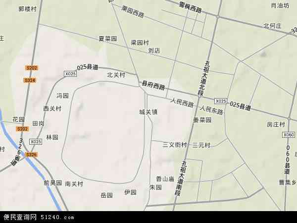 河南省商丘市夏邑县城关镇地图(地图)