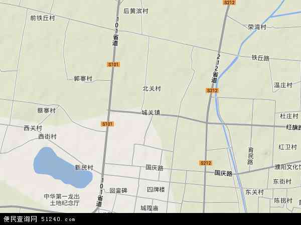 河南省濮阳市濮阳县城关镇地图(地图)