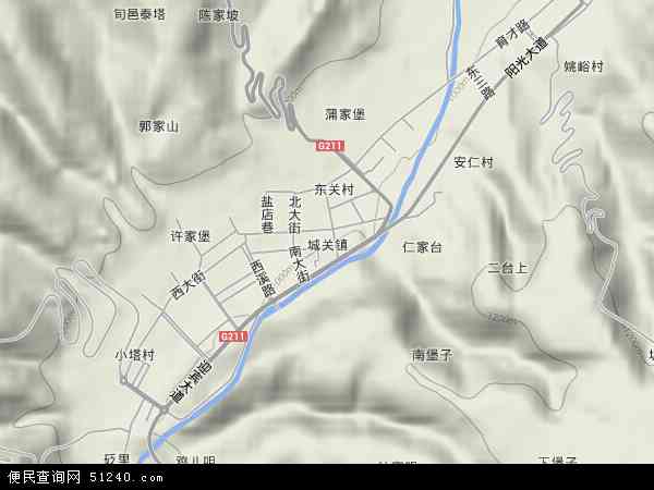 陕西省咸阳市旬邑县城关镇地图(地图)