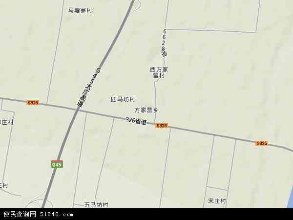 中国河北省邢台市威县方家营乡地图(卫星地图)图片