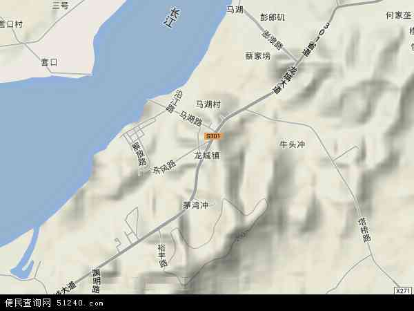 中国江西省九江市彭泽县龙城镇地图(卫星地图)图片