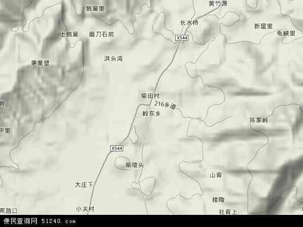 江西省宜春市万载县岭东乡地图(地图)