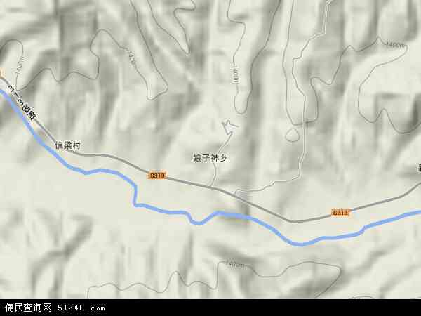 山西省忻州市静乐县娘子神乡地图(地图)