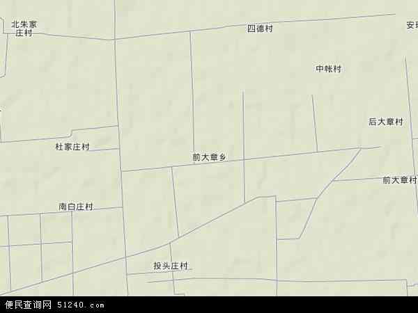 中国河北省石家庄市赵县前大章乡地图(卫星地图)图片