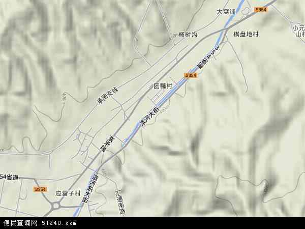 河北省市双滦区双塔山镇地图(地图)