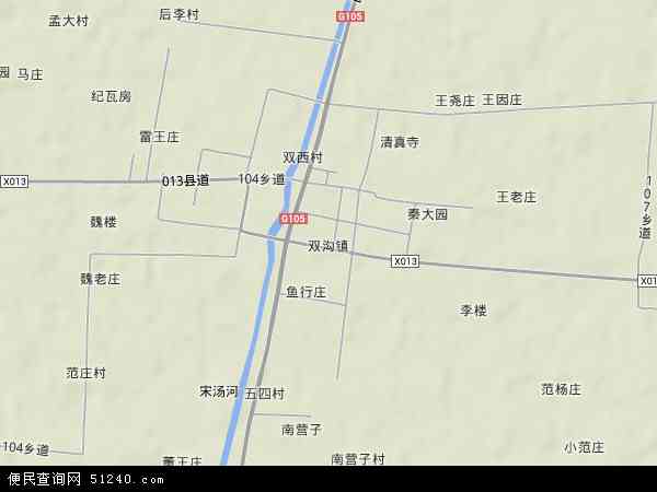 中国安徽省亳州市谯城区双沟镇地图(卫星地图)图片