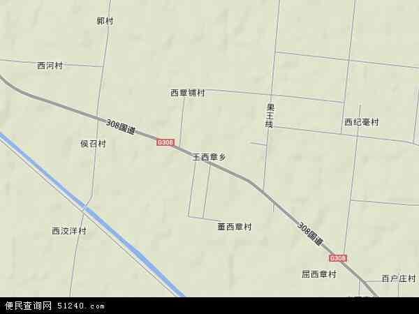 中国河北省石家庄市赵县王西章乡地图(卫星地图)图片