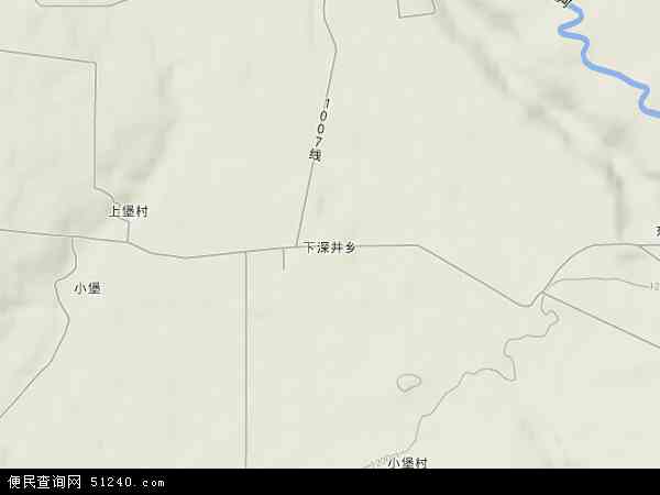 中国山西省大同市阳高县下深井乡地图(卫星地图)图片