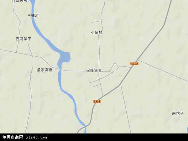 中国辽宁省阜新市彰武县兴隆堡乡地图(卫星地图)图片