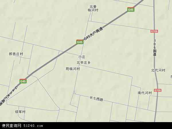 中国河北省沧州市任丘市北辛庄乡地图(卫星地图)图片