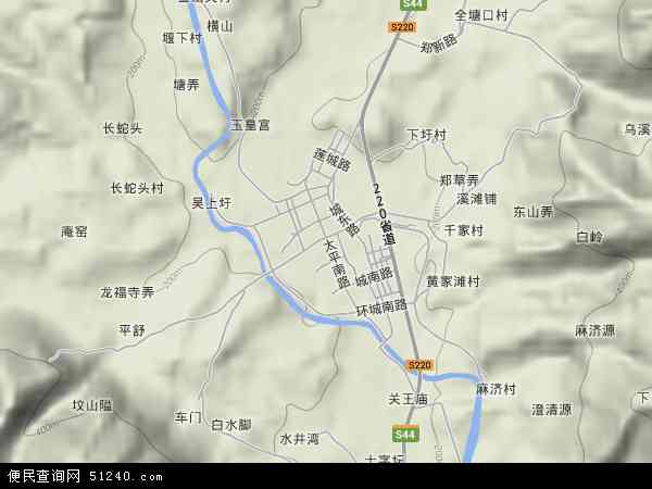 中国浙江省金华市武义县柳城畲族镇地图(卫星地图)图片