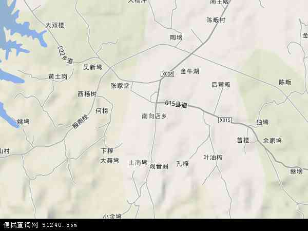 中国河南省信阳市光山县南向店乡地图(卫星地图)图片
