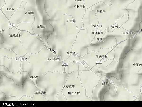 双凤镇地图 - 双凤镇卫星地图 - 双凤镇高清航拍