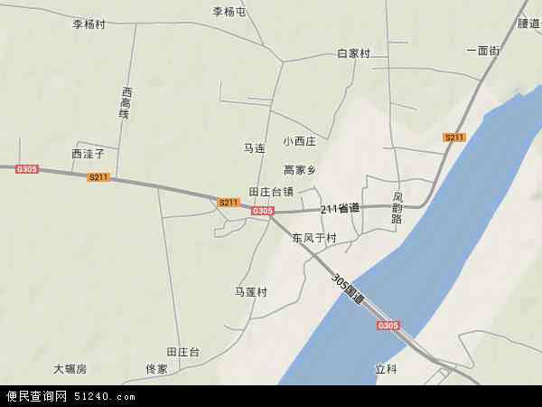 辽宁省盘锦市大洼县田庄台镇地图(地图)