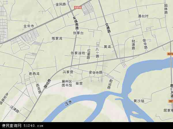 湖北省襄阳市襄州区张湾办事处地图(地图)