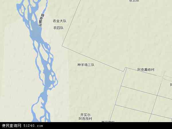 自治区伊犁哈萨克自治州新源县种羊场地图(卫星地图)图片图片