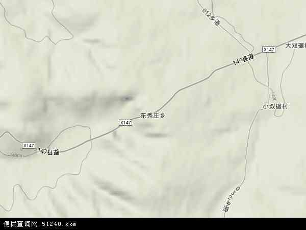 山西省忻州市五寨县东秀庄乡地图(地图)