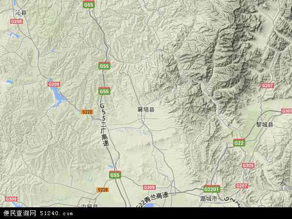 中国山西省长治市襄垣县富阳工业园区地图(卫星地图)图片