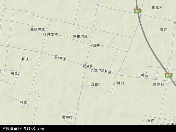 中国河南省驻马店市平舆县双庙乡地图(卫星地图)图片