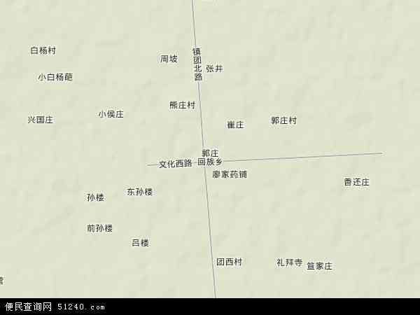 郭庄回族乡地图 - 郭庄回族乡卫星地图 - 郭庄回