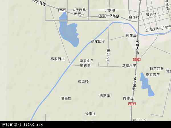 中国宁夏回族自治区石嘴山市平罗县前进农场地图(卫星地图)图片
