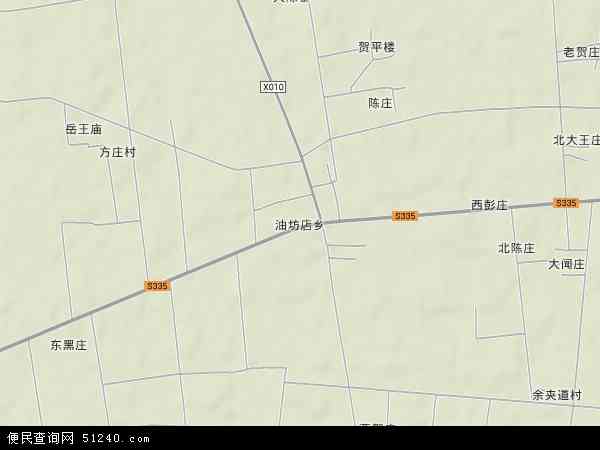 中国河南省驻马店市正阳县油坊店乡地图(卫星地图)图片