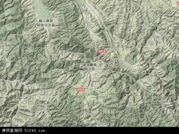 南涧彝族自治县地图 图片