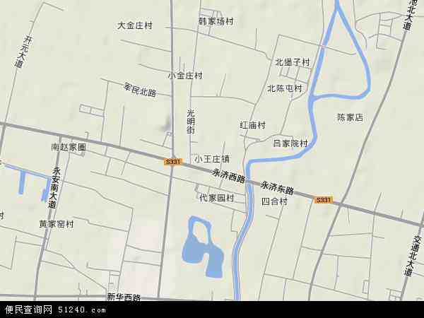 河北省沧州市运河区小王庄镇地图(地图)
