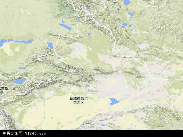 新疆维吾尔自治区地形地图;图片