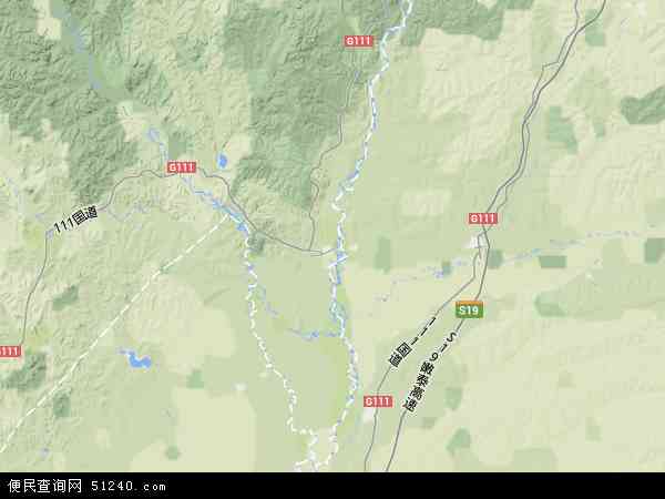 区呼伦贝尔市莫力达瓦达斡尔族自治旗地图(卫星地图)图片