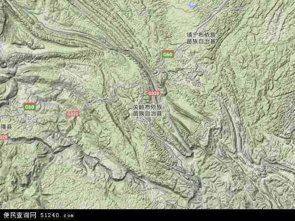 贵州安顺关岭县地图内容贵州安顺关岭县地图版面图片