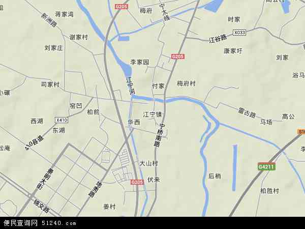 江苏省南京市江宁区江宁高新技术产业园地图(地图)