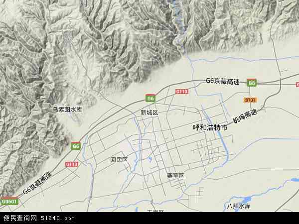 中国内蒙古自治区呼和浩特市新城区新城区鸿盛高科技园区地图(卫星图片