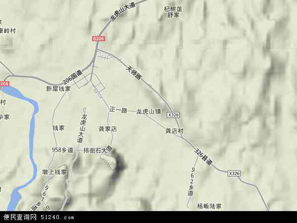 江西省鹰潭市贵溪市山镇(山风景旅游区)地图(