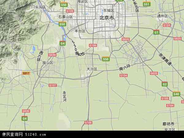 中国北京市大兴区中关村国家自主创新示范区大兴生物医药产业基地地图图片