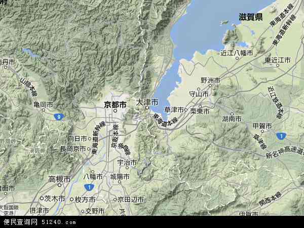日本滋贺地图(卫星地图)