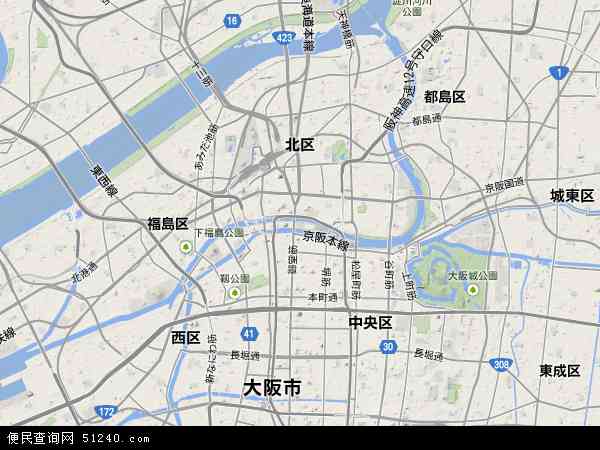 大阪地图 - 大阪卫星地图 - 大阪高清航拍地图 -